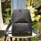 Louis Vuitton backpack Black Louis Vuitton Black Monogram Embossed Backpack backpack