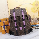 Louis Vuitton backpack Brown Purple Louis Vuitton Monogram Canvas Backpack Brown Purple backpack