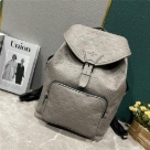 Louis Vuitton backpack Gray Louis Vuitton Gray Embossed Monogram Backpack backpack