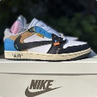 Travis Scott x OFF WHITE x Jordan Air Jordan 1 XZ6868-006-36-47.5 yupoo