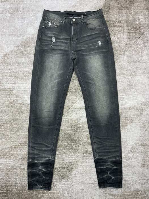 Black Distressed Skinny Jeans for Women, High Rise, Casual F