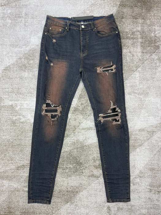 Distressed Dark Jeans for Women Trendy Ripped Skinny Fit D