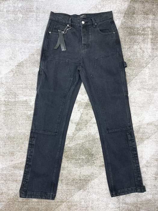 Black Cargo Jeans for Men Stylish Stretch Denim, Brand Unk