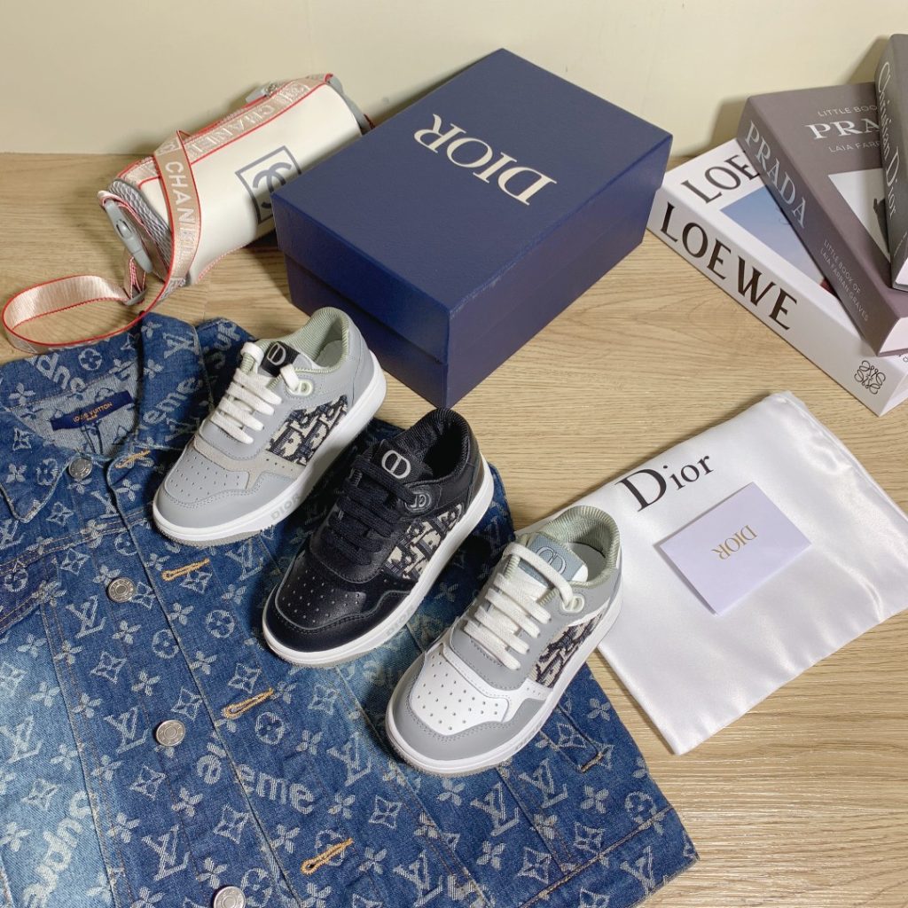 Dior Kids’ Sneakers Set Black, Grey & White Exclusive De