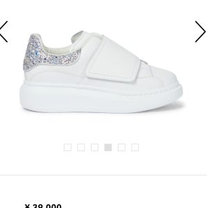 White Glitter Strap Sneakers – Stylish Casual Footwear by My