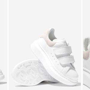 White Velcro Sneakers for Kids Stylish Casual Footwear