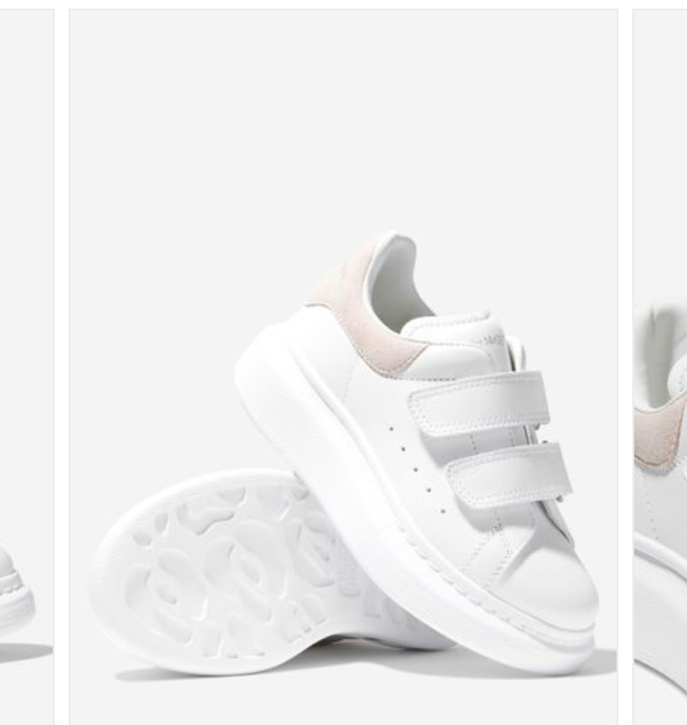 White Velcro Sneakers for Kids Stylish Casual Footwear