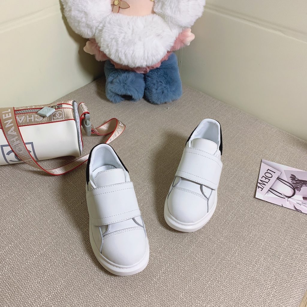 White Velcro Sneakers for Women, Casual Comfort, Modern Styl