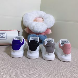 Alexander McQueen Chunky Sneakers in White with Multicolor B