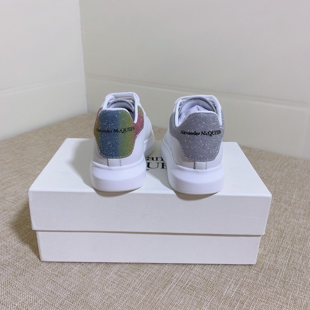 Alexander McQueen Rainbow Glitter Sneakers for Women