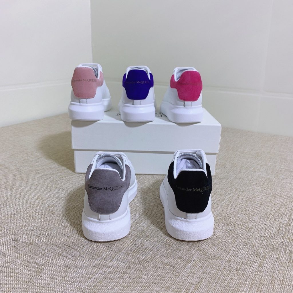 Alexander McQueen Women’s Color Block Sneakers, Suede & Leat
