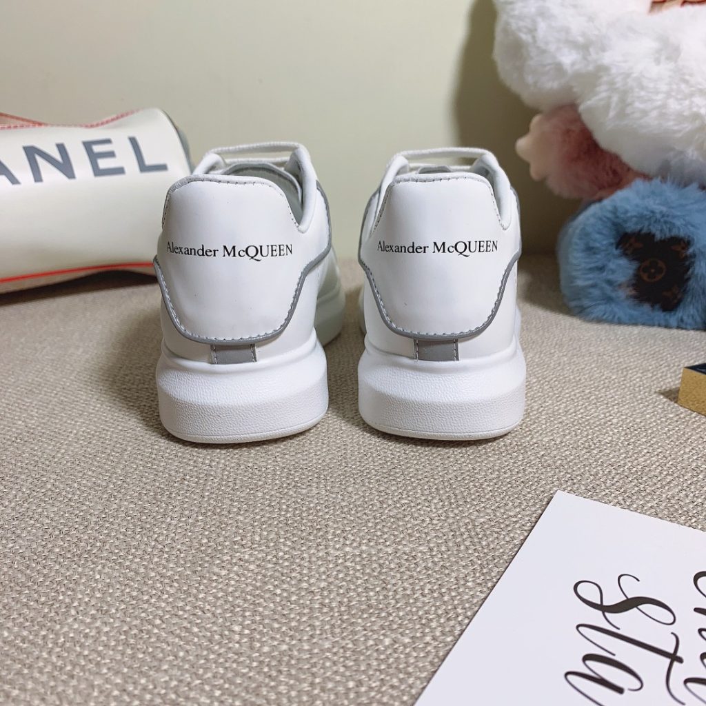 Alexander McQueen White Leather Sneakers