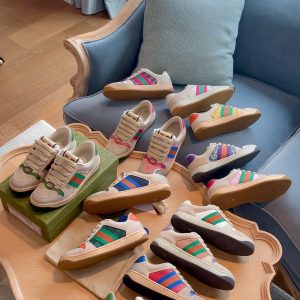 Colorful Retro Sports Sneakers for Women Multi Color Canva