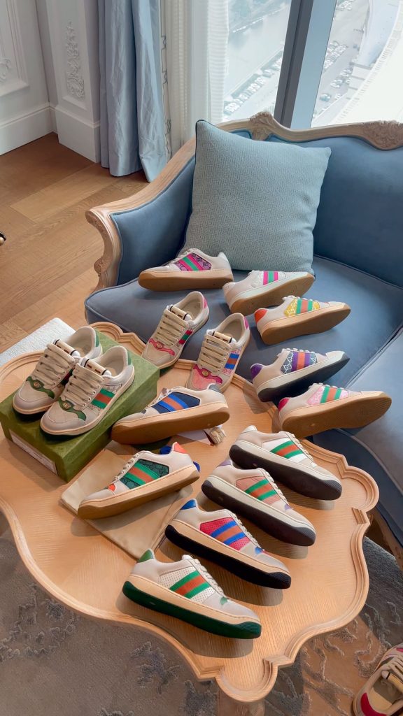 Colorful Retro Sports Sneakers for Women Multi Color Canva