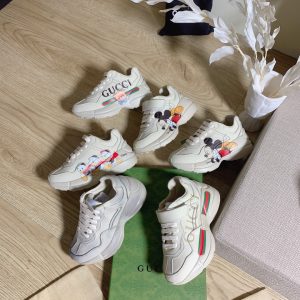 Gucci Disney Inspired White Sneakers for Kids