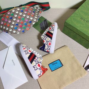 Gucci Disney Multicolor Canvas Sneakers for Kids