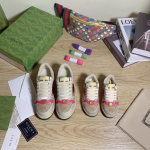Gucci Kids' & Adults' Floral Pattern Beige Sneakers, Stylish