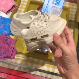 Gucci Kids' Beige Sneakers Stylish and Comfortable Footwea