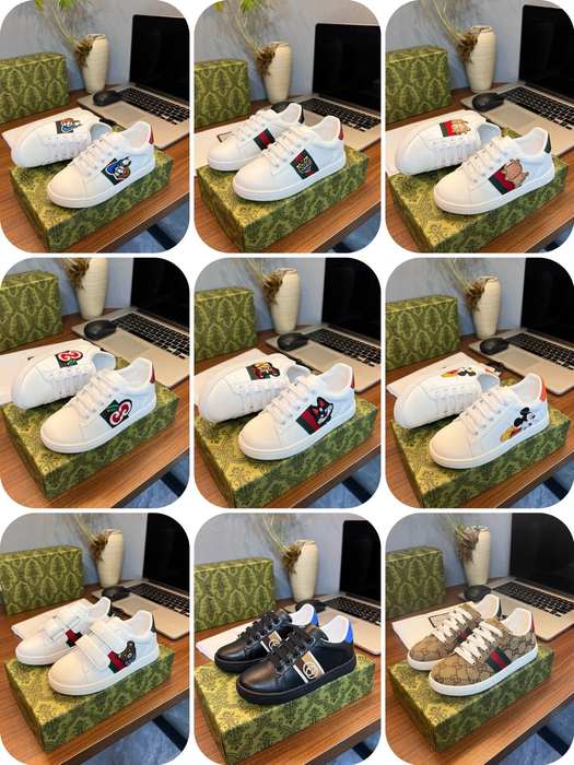 Casual White Sneakers with Cartoon Patches for Kids Trendy