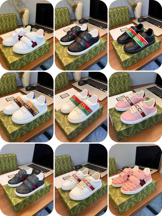 Gucci Style Sneakers for Kids Various Colors and Durable M