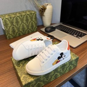 Gucci Mickey Mouse White Sneakers for Kids