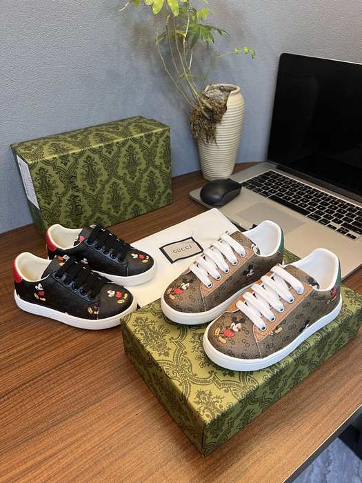 Gucci Mickey Mouse Sneakers for Kids, Black, Canvas, Stylish