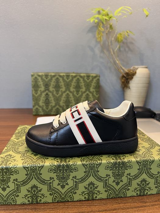 Men’s Black Leather Sneakers with Stripes Casual Style