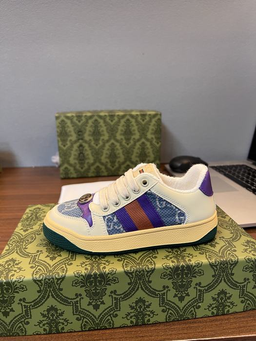 Adidas Kids’ Multicolor Denim Sneakers with Purple Stripes