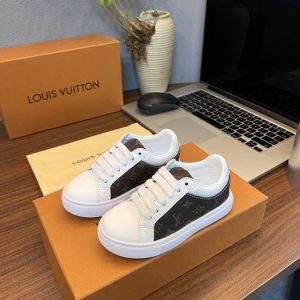 Louis Vuitton Kids' Sneakers, White & Black, Designer Style,