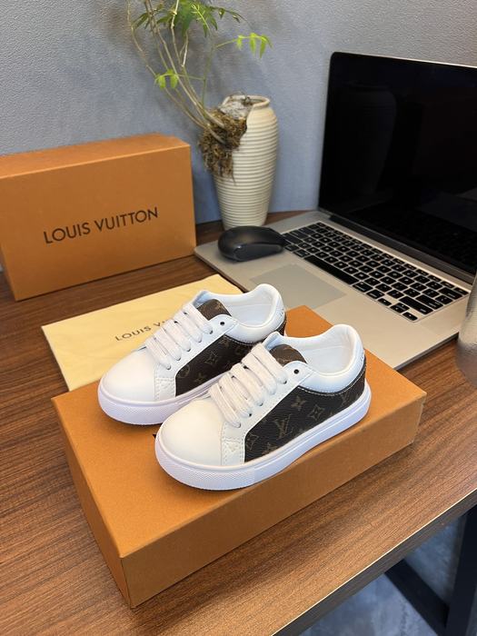 Louis Vuitton Kids’ Sneakers, White & Black, Designer Style,