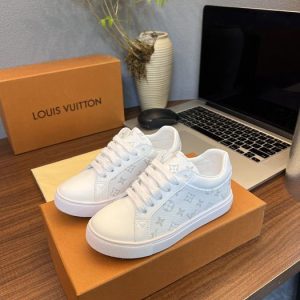 Louis Vuitton White Monogram Sneakers for Women