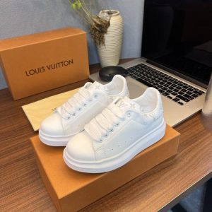 Louis Vuitton White Monogram Sneakers Luxe Fashion Casual