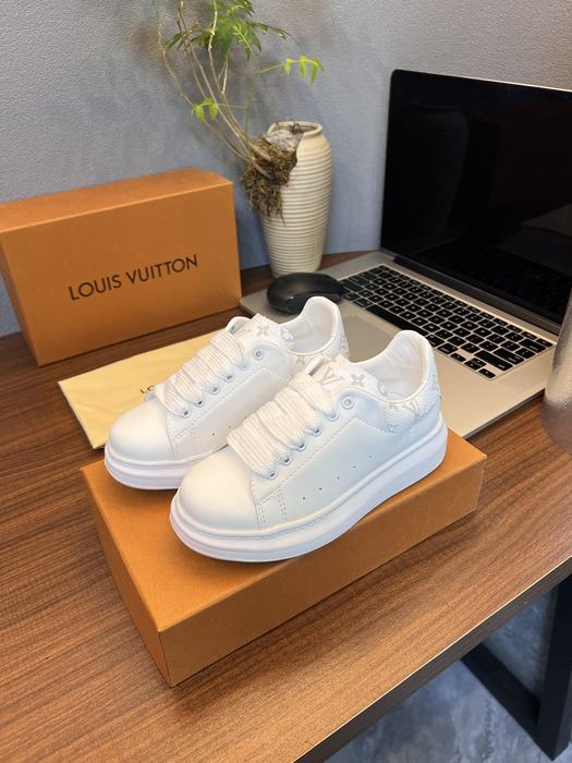 Louis Vuitton White Monogram Sneakers Luxe Fashion Casual