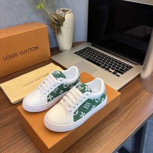 Louis Vuitton Green Monogram Canvas Sneakers for Men