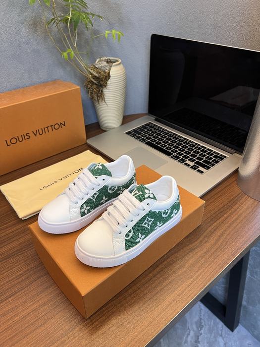 Louis Vuitton Green Monogram Canvas Sneakers for Men