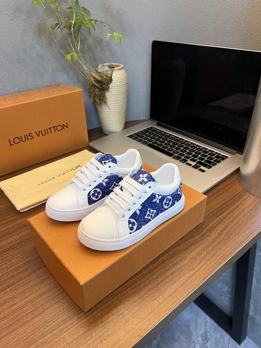 Louis Vuitton Men’s Blue Monogram Canvas Sneakers