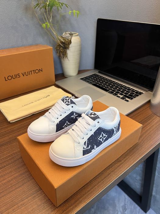 Louis Vuitton Monogram Canvas White and Navy Sneakers