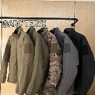 clothing stand collar cotton jacket Beige Yupoo