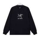 clothing Arc'teryx crew neck long sleeve T shirt Black Yupoo