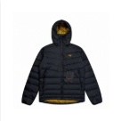 clothing Arc'teryx down jacket with hood Black Yupoo