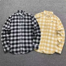 Lacoste checked shirt Black White, Yellow White clothing Size Lin