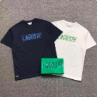 Lacoste crew neck T shirt Navy Green White clothing Size Lin