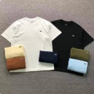 Lacoste crew neck short sleeve T shirt White Black Khaki Light Blue Navy Brown clothing Size xLin