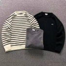 Lacoste crew neck sweater Black White Grey clothing Size xLin