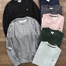 Lacoste crew neck sweatshirt Black Gray Navy Pink Green White clothing