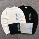 Lacoste crew neck sweatshirt White Blue, Black Green, Navy Green, Grey Blue clothing