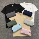 Lacoste crew neck t shirt Black, White, Beige, Pink, Gray, Navy Blue, Light Blue, Green, Dark Gray clothing