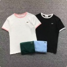 Lacoste crew neck t shirt White Pink, Black White, Dark Green, Light Blue clothing