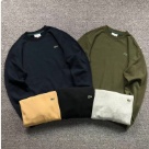 Lacoste crewneck sweatshirt Black Olive Beige Gray clothing Size Lin
