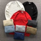 Lacoste crewneck sweatshirt White Black Red Beige Gray Blue Brown clothing Size Min
